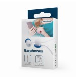 Gembird auricular de boton blanco y azul mhp-ep-001-b