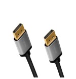 Cable logilink cda0102  displayport 3 m gris, negro