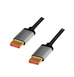 Cable logilink cda0105  displayport 2 m negro, gris