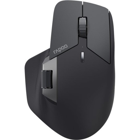 Ratón  rapoo mt760l  mano derecha rf wireless + bluetooth óptico 3200 dpi