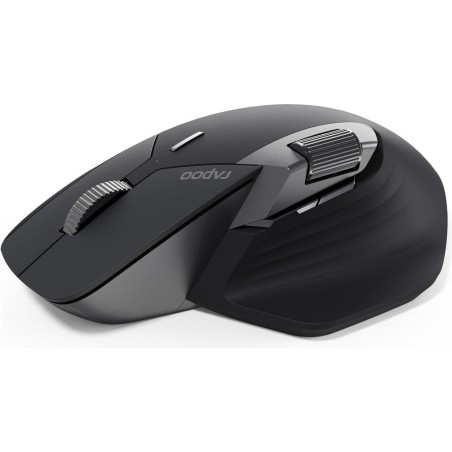 Ratón  rapoo mt760l  mano derecha rf wireless + bluetooth óptico 3200 dpi