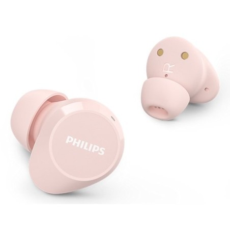 Auriculares bluetooth philips tat1209 con estuche de carga autonomía 6h rosas