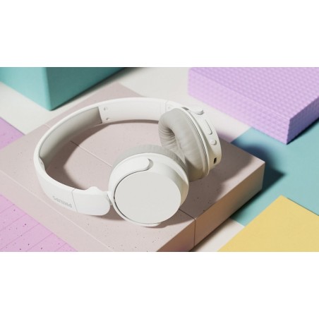 Auriculares inalámbricos philips tah3209 con micrófono bluetooth blancos