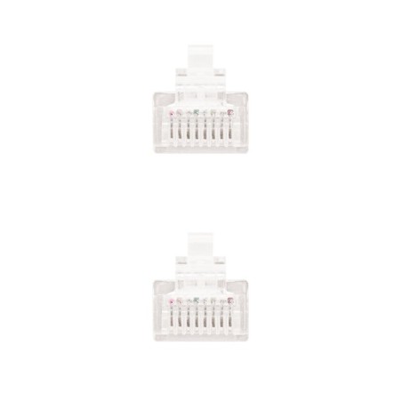 Nanocable cable de red rj45 cat.5e utp awg24 2m - blanco