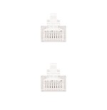 Nanocable cable de red rj45 cat.5e utp awg24 2m - blanco