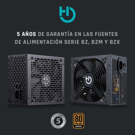 Fuente de alimentación hiditec bz650 650w ventilador 14cm 80 plus bronze