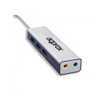 Approx tarjeta sonido usb 5.1 + hub usb 3.0 3xusb3.0/audio entrada y salida