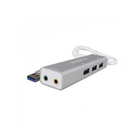 Approx tarjeta sonido usb 5.1 + hub usb 3.0 3xusb3.0/audio entrada y salida