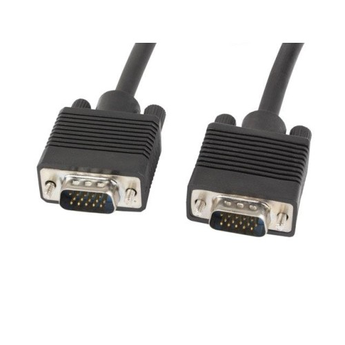 Lanberg cable vga macho-macho ca-vgac-10cc-0050-b ferritas negro 5 metros