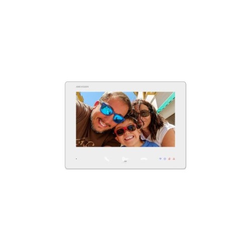 Estación interior monitor para videoportero 2 hilos hd wifi pantalla táctil 7" blanco