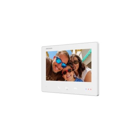 Monitor 2 hilos hd de interior para videoportero 7" 4 botones. color blanco montaje superficie