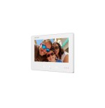 Monitor 2 hilos hd de interior para videoportero 7" 4 botones. color blanco montaje superficie