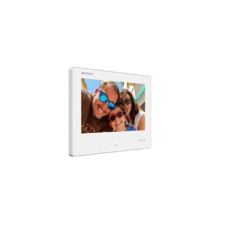 Monitor 2 hilos hd de interior para videoportero 7" 4 botones. color blanco montaje superficie