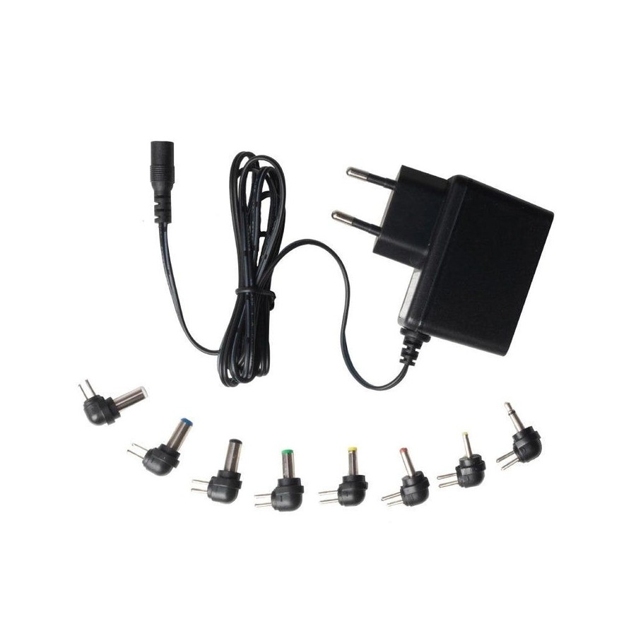 Cargador de ca cc fonestar ad-520f 10w 8 conectores voltaje 5v