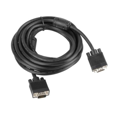 Lanberg cable vga macho-macho ca-vgac-10cc-0050-b ferritas negro 5 metros