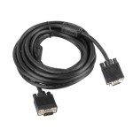 Lanberg cable vga macho-macho ca-vgac-10cc-0050-b ferritas negro 5 metros