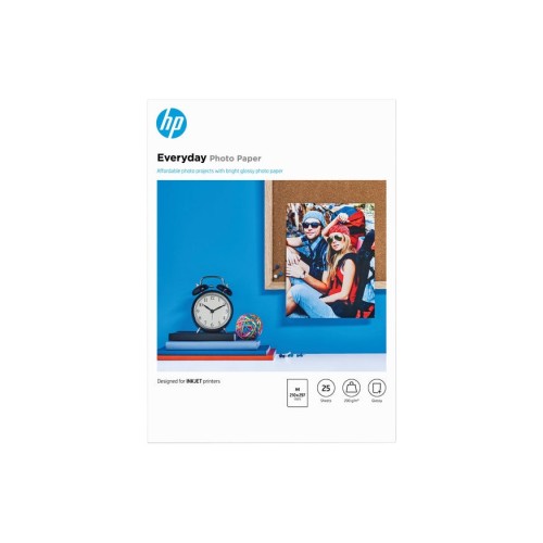 Papel hp fotográfico hp everyday din a4 200g 25 hojas