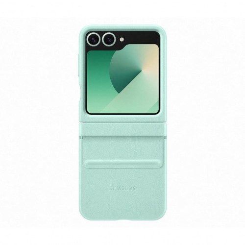 Funda samsung para galaxy z flip6 de ecopiel verde menta flip 6