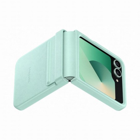 Funda samsung para galaxy z flip6 de ecopiel verde menta flip 6