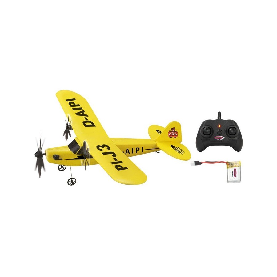 Jamara piper j3-cub modelo controlado por radio avión motor eléctrico