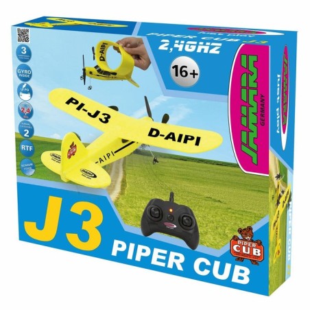 Jamara piper j3-cub modelo controlado por radio avión motor eléctrico