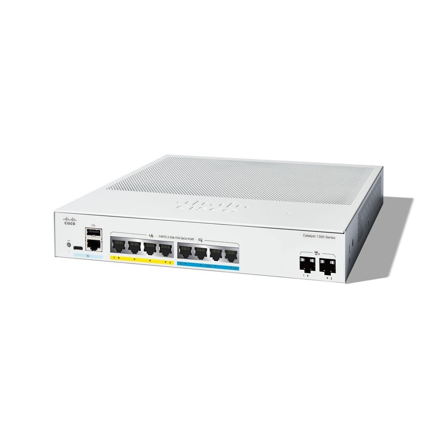 Switch cisco catalyst c1300-8mgp-2x  gestionado l2/l3 gigabit ethernet (10/100/1000)  gris