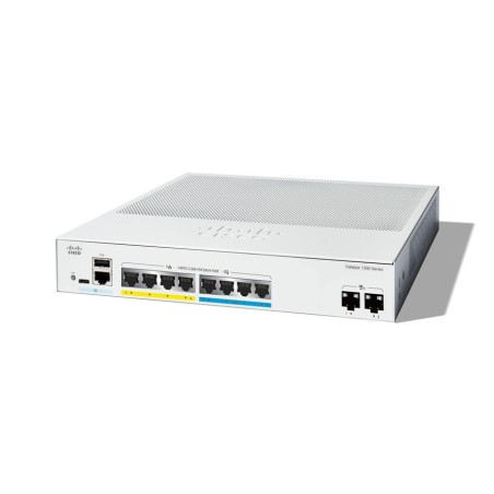 Switch cisco catalyst c1300-8mgp-2x  gestionado l2/l3 gigabit ethernet (10/100/1000)  gris