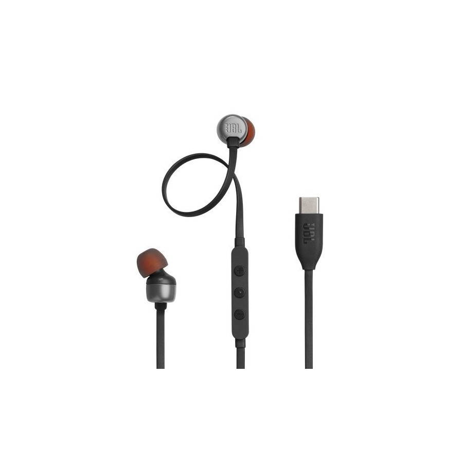Auriculares  jbl tune 310c black inear con cable