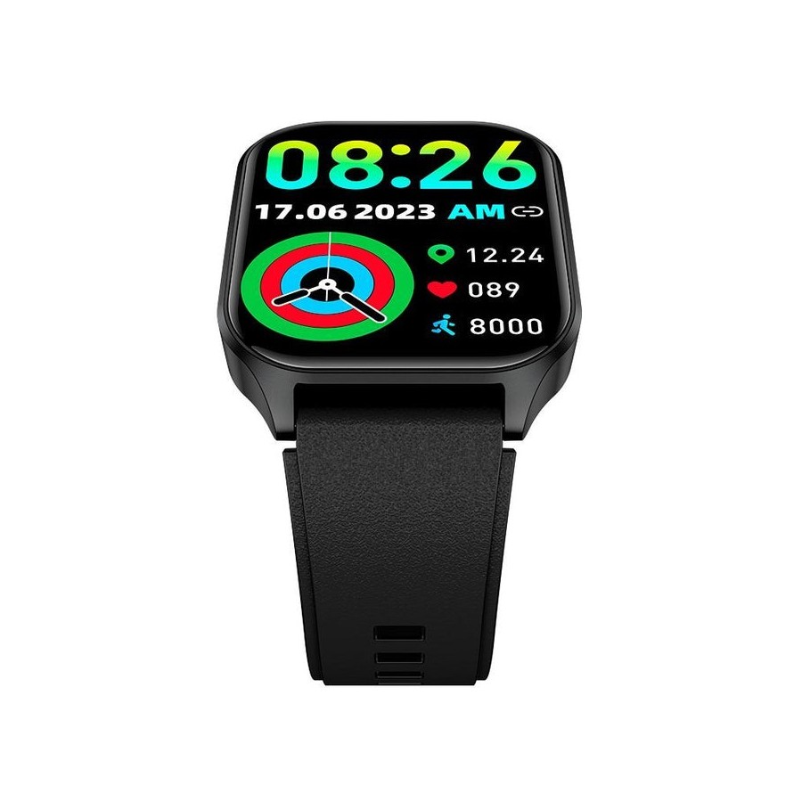 Cool smartwatch pantalla amoled curved silicona negro