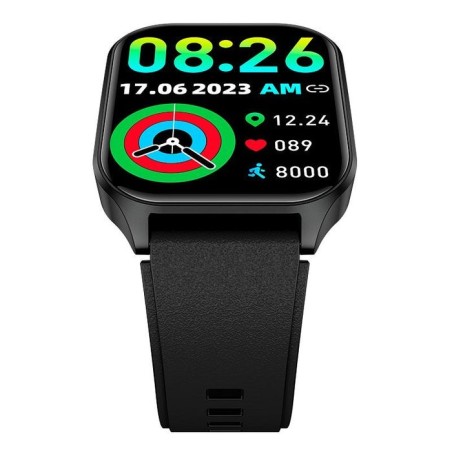 Cool smartwatch pantalla amoled curved silicona negro