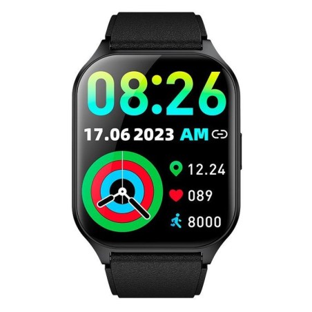 Cool smartwatch pantalla amoled curved silicona negro