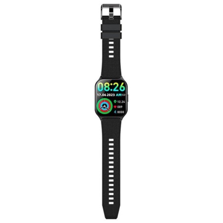 Cool smartwatch pantalla amoled curved silicona negro