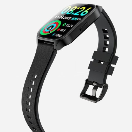 Cool smartwatch pantalla amoled curved silicona negro