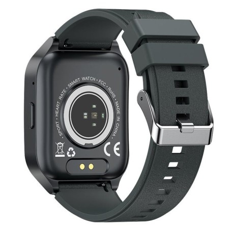 Cool smartwatch pantalla amoled curved silicona gris oscuro