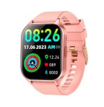Cool smartwatch pantalla amoled curved silicona rosa