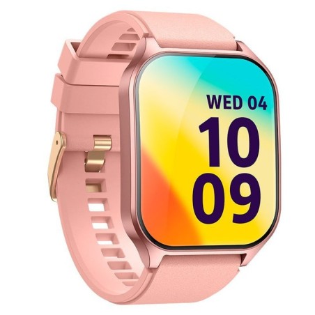 Cool smartwatch pantalla amoled curved silicona rosa