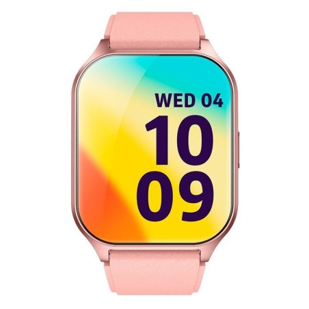 Cool smartwatch pantalla amoled curved silicona rosa
