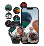 Cool smartwatch pantalla amoled adventure silicona negro
