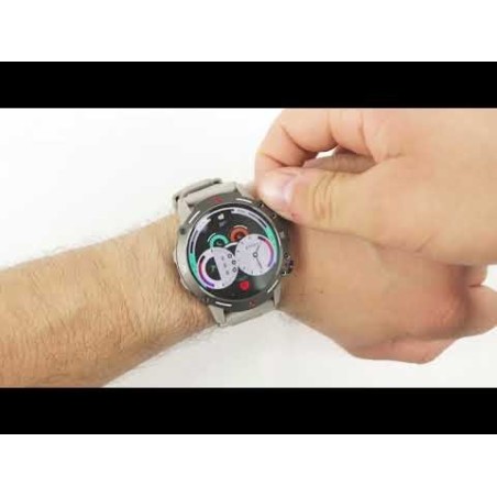 Cool smartwatch pantalla amoled adventure silicona negro