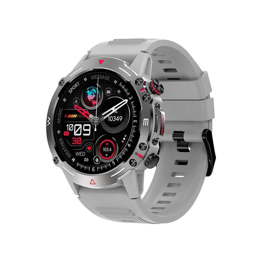 Cool smartwatch pantalla amoled adventure silicona gris
