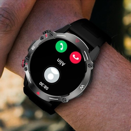 Cool smartwatch pantalla amoled adventure silicona gris