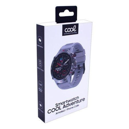 Cool smartwatch pantalla amoled adventure silicona gris