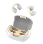 Cool auriculares stereo bluetooth earbuds clip blanco
