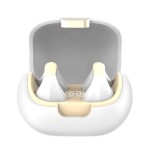 Cool auriculares stereo bluetooth earbuds clip blanco