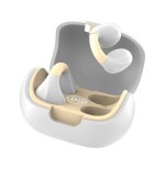 Cool auriculares stereo bluetooth earbuds clip blanco