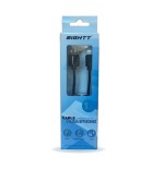 Eightt cable usb a lightning_iphone 1m trenzado nylon negro