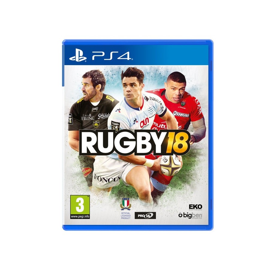 Videojuego rugby 18 spit dvd nacon ps4