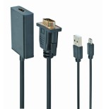 Gembird adaptador vga a hdmi con audio jack  3.5mm 0.15m negro a-vga-hdmi-01