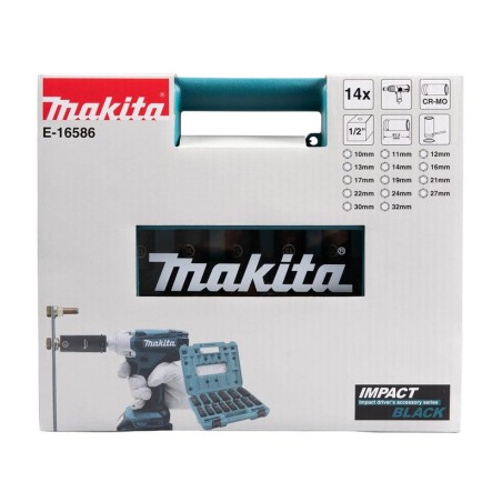 1 2" set of impact twist heads makita e-16586, 14 pcs.