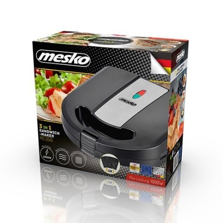 Sandwichera mesko ms 3045  1000 w negro